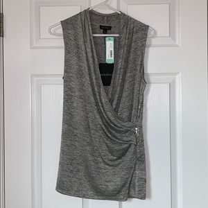 NWT Stitchfix Goldray sleeveless cross front top